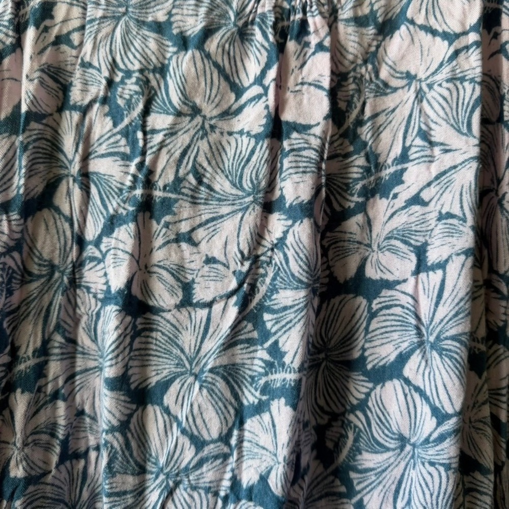 Hawaii Cami Dress Women S Blue Pink Hibiscus Floral Rayon Adjustable Strap - Picture 10 of 12